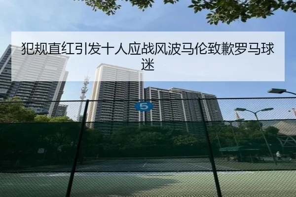 犯规直红引发十人应战风波马伦致歉罗马球迷(LeyuSport)